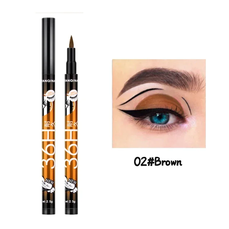 36H Black Quick-drying Eyeliner Waterproof Liquid Eye Liner Pen Long Lasting Smooth Pencil Not Blooming Eyes Makeup Cosmetics — image 8