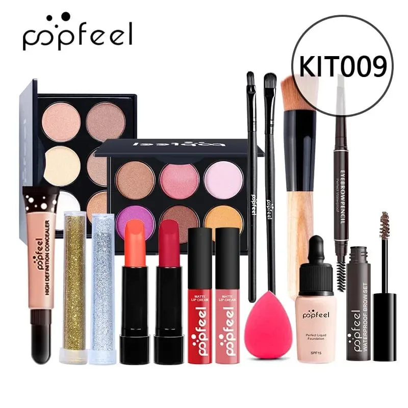 Christmas Makeup Gift Box Foundation Eyeshadow Powder Long Lasting Lip Ink 27 Pieces Birthday Gifts Makeup for Women Full Kit — image 20