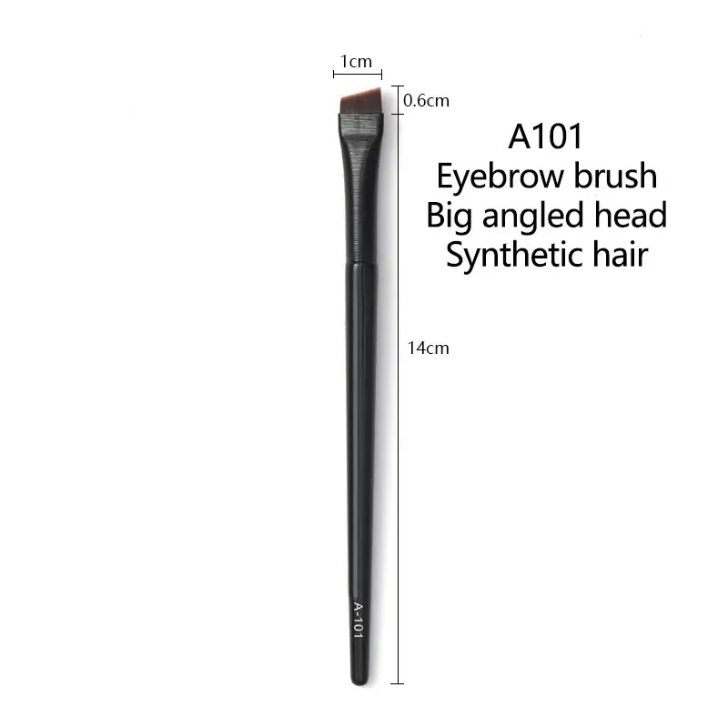 1pc Super Thin Angled liner Make up brush Eye brow Synthetic hair Makeup brushes Fine Eyebrow sharp cosmetic tools Professional