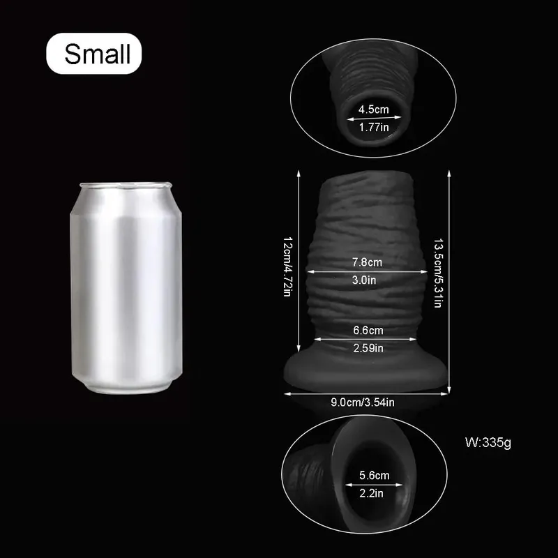 Super Huge 98mm Hollow Anal Plug Soft Silicone Anal Fisting Anal Dilation Gay Sex Toys Prostate Massage Vagina Speculum Buttplug — image 12