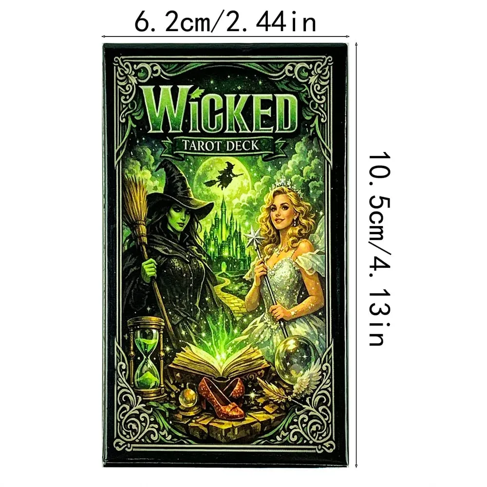 Mazzo di Tarocchi Malvagi 78 Tarocchi Fantasia Magia Strega Divinazione Carte Gioco Previsione del Destino Tarocchi Gioco da tavolo Giochi di Halloween Regalo — image 6