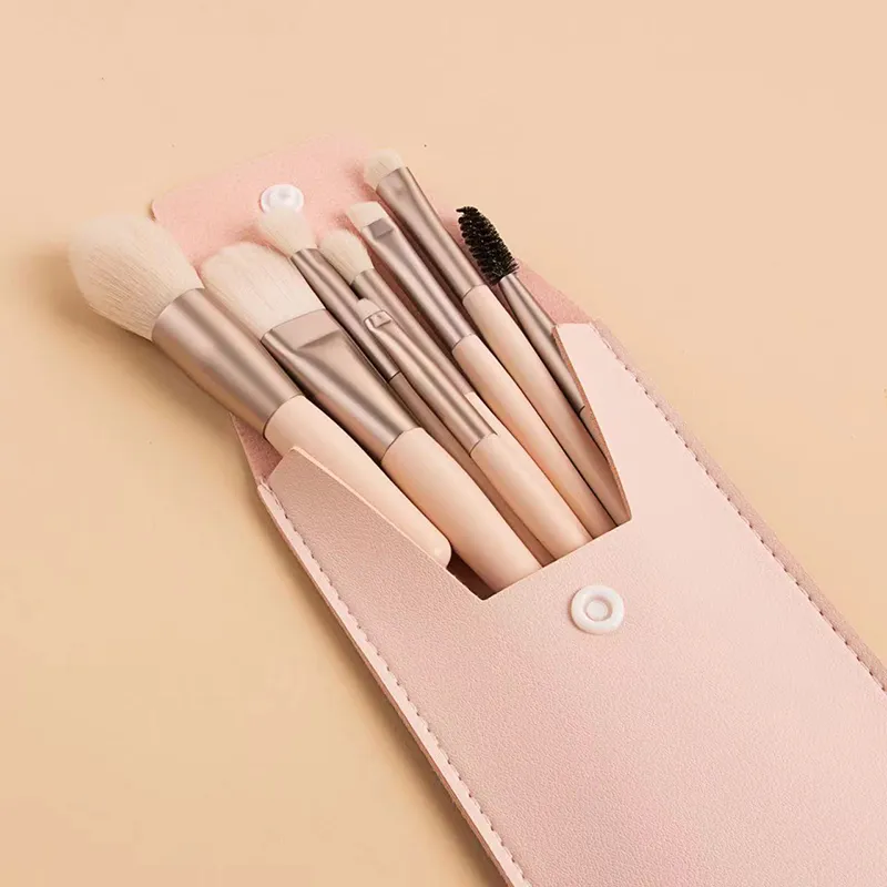 8Pcs Portable Makeup Brushes Set Women Cosmetic Eye Shadow Blush Powder Shadow Foundation Blush Blending Concealer Make Up Tools — image 4