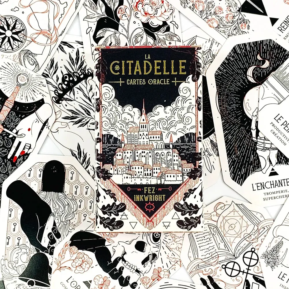La Citadelle A Fantasy Oracle Cards A 60 Octogonal Design Deck Version française Fortune Telling Divination Jeu de société Jeu de cartes — image 3
