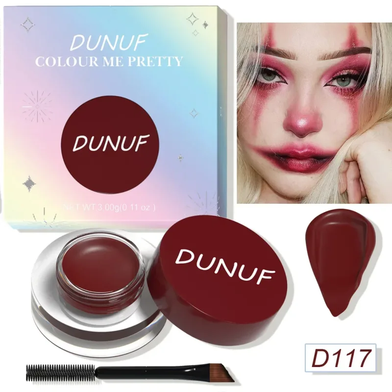 Waterproof and Durable Matte Eye Shadow Eyeliner Cream 12 Color Eyebrow Dye Cream Multi-function Facial Paint Cream Makeup