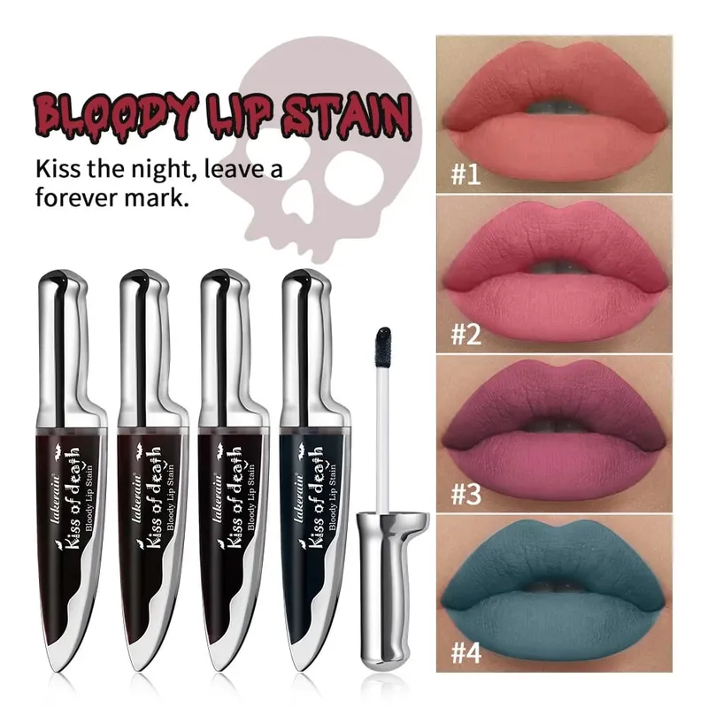 5 stks Halloween Make-up Kit Tijdelijke Haarkleur Spray Gezicht Lichaam Verf Stick Oogschaduw & Lip Make-up Set Festival Party Cosmetica — image 3