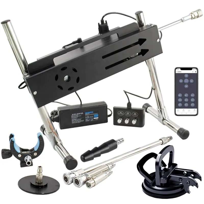 New Sex Machine App & Wired & Wireless Control Turbo Gear Powerful Love Machine with Dildo for Adults Masturbation
