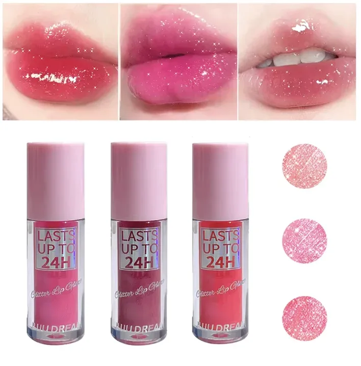 Flowing light Glitter Lip Glaze Long Lasting Lip Gloss Waterproof Liquid Lipstick Makeup Lip Oil Lip Tint Moisturizing — image 6