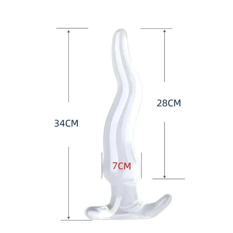 Transparent Big Dildos for Women Vagina Stimulator Anal Plug Artificial Animal Penis Female Masturbator Sex Toy Men Butt Dilator — image 10