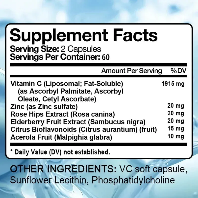 Vitamin C 2000 Mg Capsules Supplement Whitening Collagen and Enhance Immunity — image 6