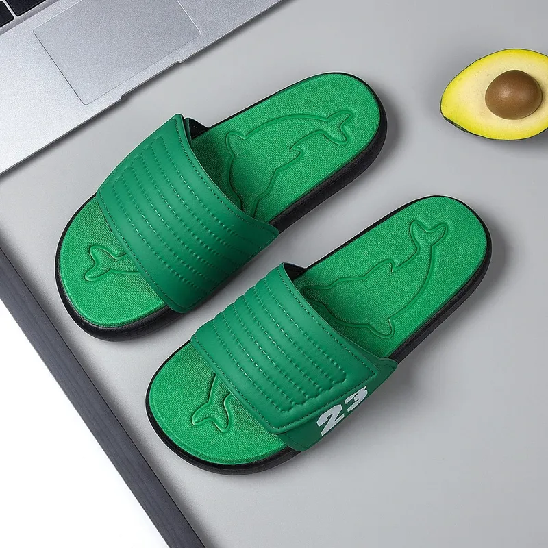 Breathable Summer Flip Flops Men Lightweight Quick Drying Slippers Comfortable Indoor and Outdoor Slides Waterproof Beach Shoes — image 8