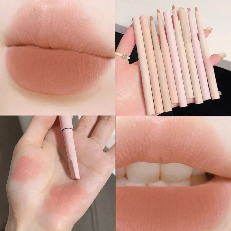 Matte Lip Liner Outline Lips Lipstick Pen Waterproof Long-lasting Color Lip Pencil Lipstick Pen