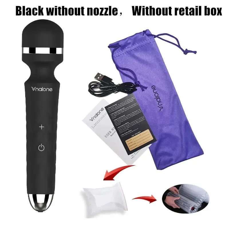 Nalone Rock Powerful Clitoris Vibrator USB Recharge Magic Wand AV Vibrator Massager Sexual Product Erotic Sex Toys for Women — image 9