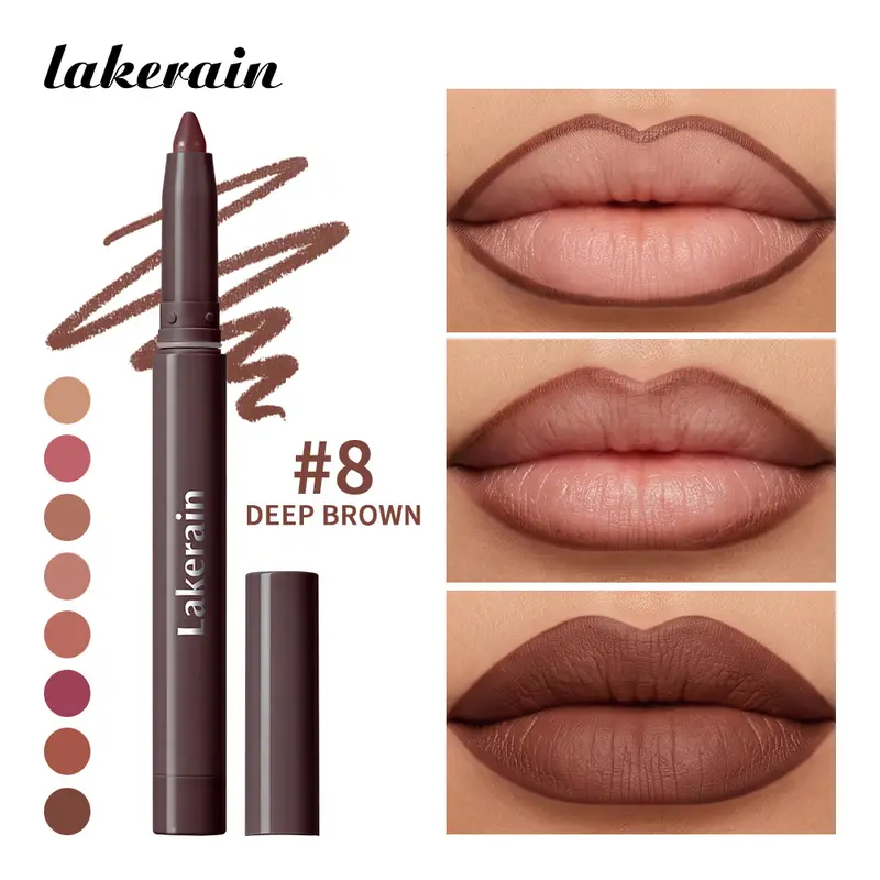 Cream Lip Liner Long Lasting Wear Waterproof Sweat-resistant Fast-setting Rich Pigmented Color Smooth Matte Texture Lip Liner — image 2