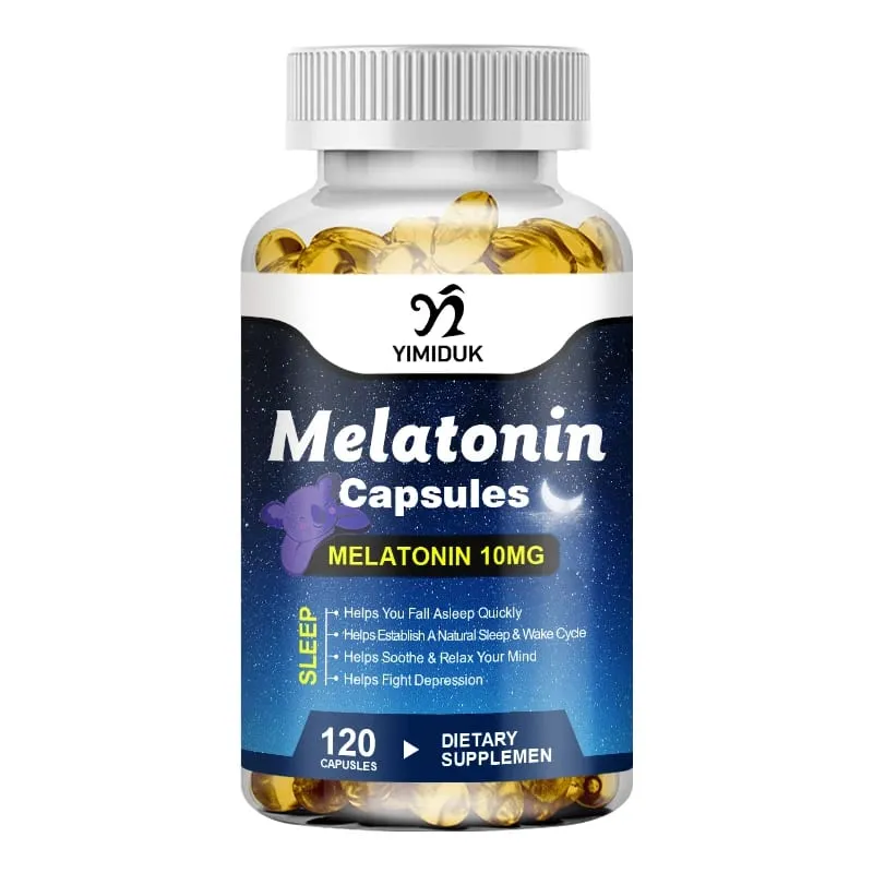 Melatonin 10mg Sleep Dietary Supplement No Habit Deep Sleep Contains Melatonin - Healthy Sleep - 120 Capsules