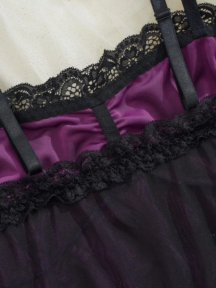 2PCS Bra with Underwear Velvet Y2K Mall Goth Crop Tops Purple Alternative Aesthetic Crop Tops Women Backless Sexy Strap Tanks — image 6