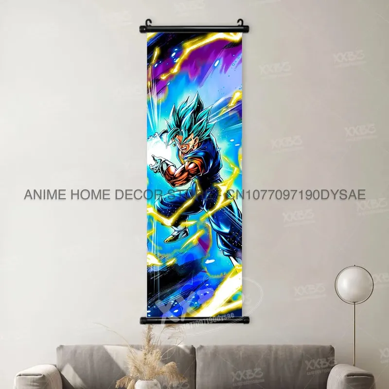 Dragon Ball Posters Anime Figures Wall Art Frieza Home Decor VegetaIII Scrolls Picture Goku Hanging Painting Son Gohan Wallpaper — image 17