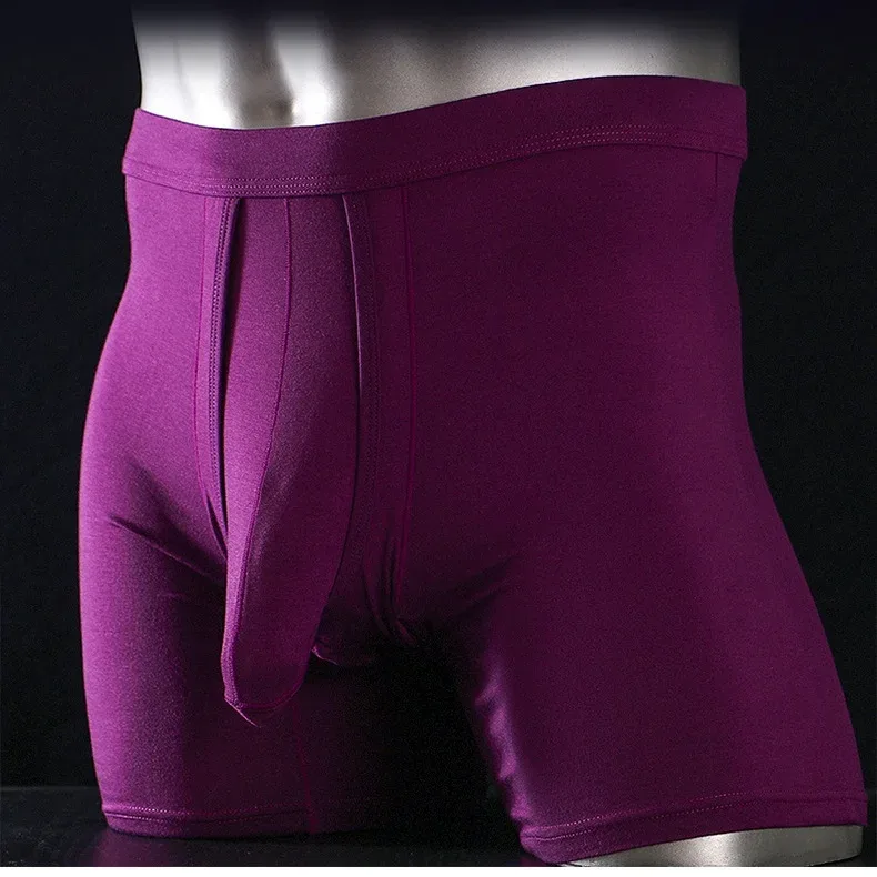 2PCS Mens Long Legs Underwear Separate Ball Pouch Breathable Comfort Sport Seamless Boxer Trunks Shorts Calzoncillo Hombre — image 17