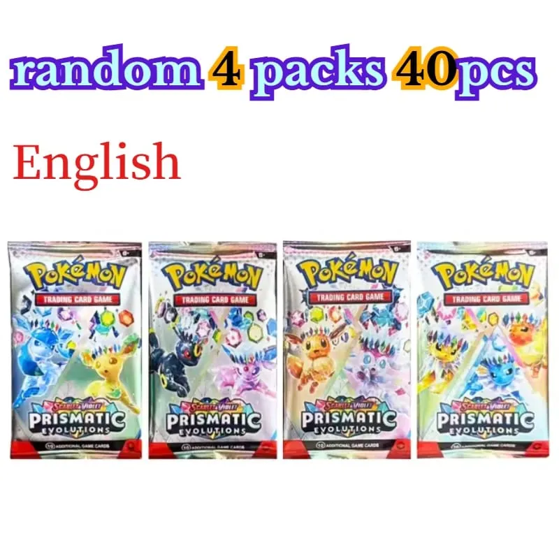 Menyenangkan 40 Buah Paket Kartu Pokemon 4 Set Sun Moon Violet 151 Kartu Perdagangan Inggris Mainan Koleksi Hadiah Halloween Fantasi Sci Fi — image 21
