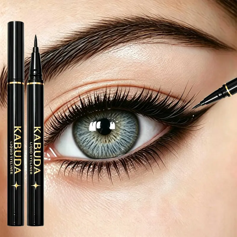 2PCS Liquid Eyeliners Ultra-Fine Tip Long-Lasting Waterproof Smudgeproof Makeup Perfect for Beauty Enthusiasts & Beginners