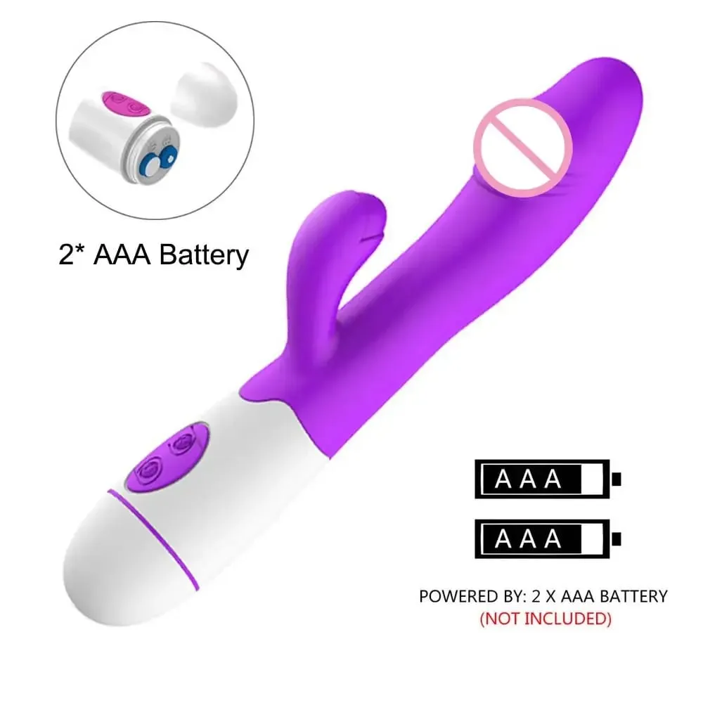 Rabbit Vibrator for Women 30 Speed Rechargeable G Spot Clitoris Stimulator Dildo Vagina Female Masturbator Sex Toys for Aldult — image 4