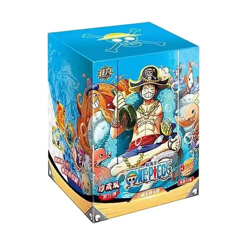 One Piece Collections Rare Cards Box Booster Pack Anime Luffy Zoro Nami Chopper TCG Game Collectibles Card Child Birthday Gift