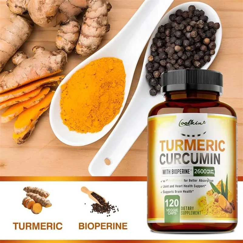 Turmeric Curcumin - Relieve joint pain promote bone growth Supports Joint Inflammation Antioxidant and Digestive Health — image 5