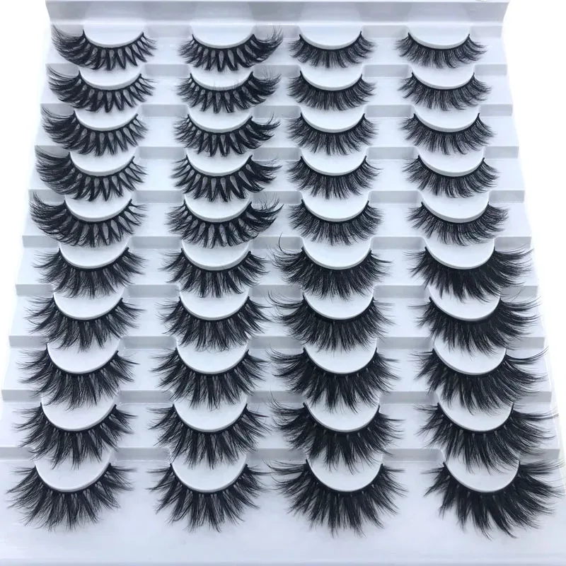 16 Pairs 3D Mink Hair False Eyelashes Natural/Thick Long Eye Lashes Wispy Makeup Beauty Extension Tools — image 19