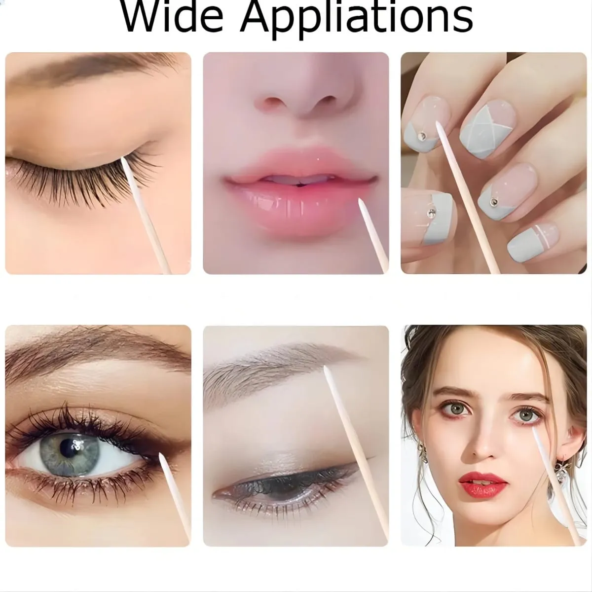 50/100/300pcs Eyebrow Eyelash Brushes Wooden Eyelash Spoolies Mascara Wands Lip Applicator for Eyelash Extension Makeup Tool — image 6