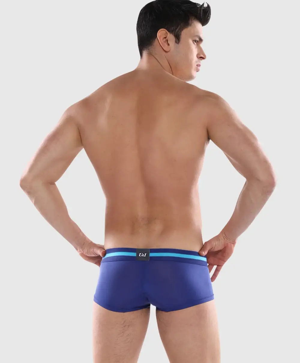 U&I men's underwear boxer low-waist nylon ultra-thin slightly transparent u convex design trendy personality summer boxer — image 10
