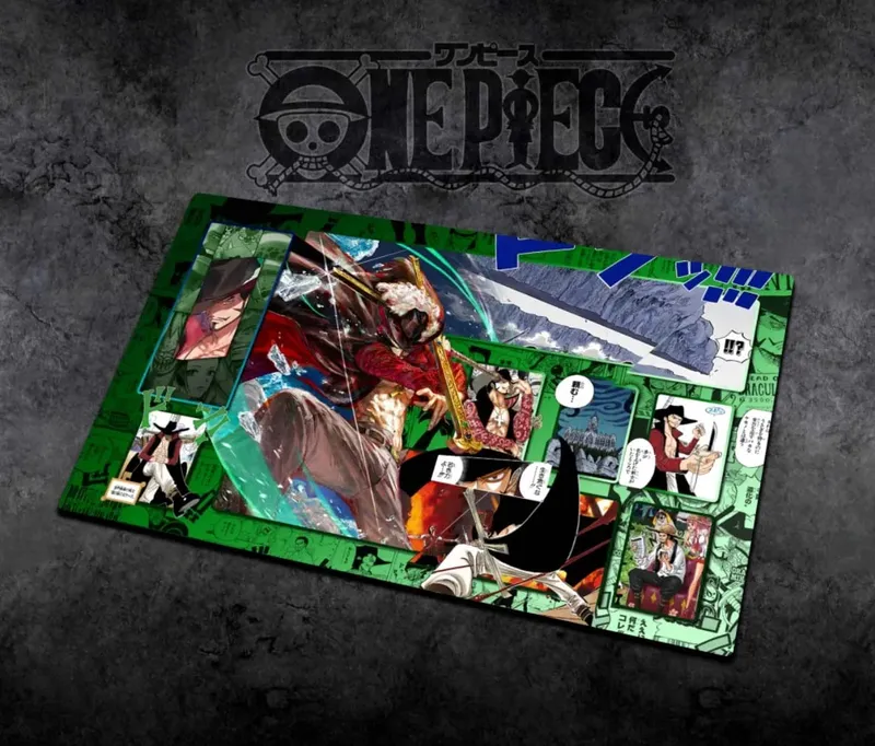 60*35cm Anime One Piece OPCG GAME Card PlayMat Comic Series New Four Emperors Teach Shankusu Buggy Luffy Chopper Collection Toys