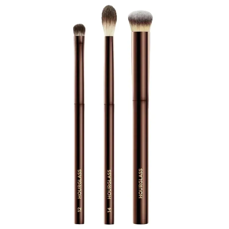 Zandloper Oogmake-up Kwasten Set Luxe Schaduw Cosmetische Brush Kit Blending Shaping Contouring Highlighting Brow Concealer Liner — image 9