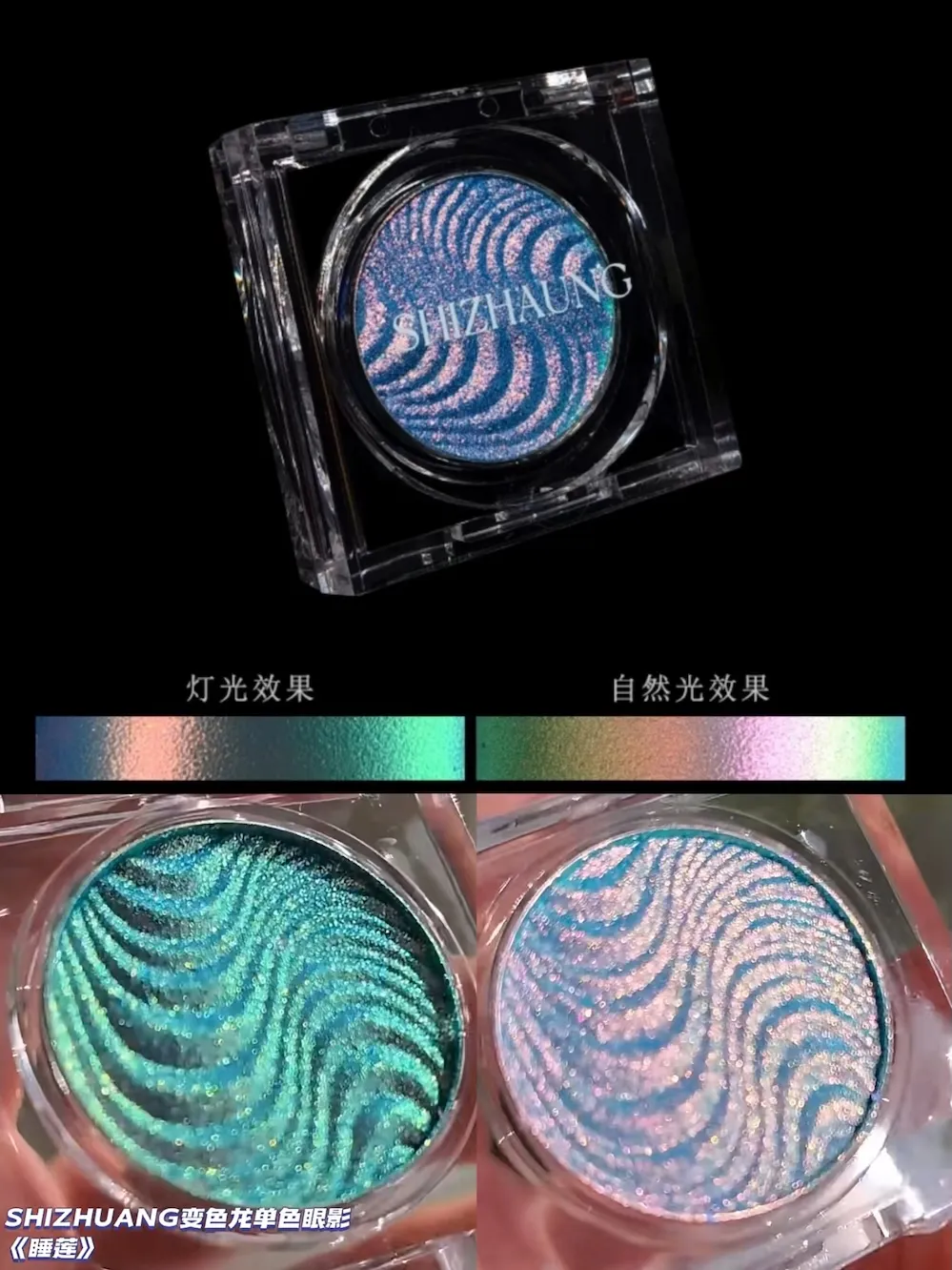 Chameleon Eyeshadow Powder Monochrome Matte Shimmer Metallic Glitter Gothic High Gloss High Colors Fine Flash lasting Eye Makeup — image 2