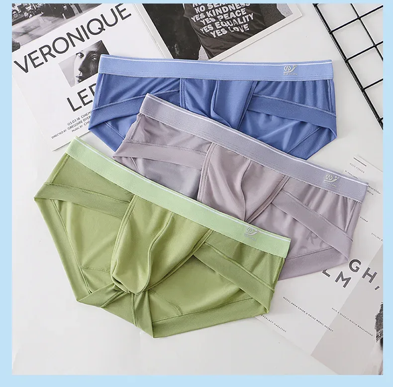 Erkek Külot Nefes Alabilir 3D Kese Hafif erkek Bikini İç Giyim Yumuşak Şeffaf Konfor Çabuk Kuruyan Esnek Üçgen Yaz için — image 17