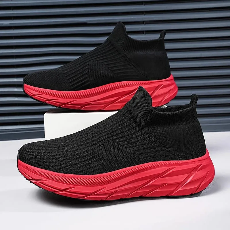 Men's Running Shoes Lightweight Breathable Mesh Elastic Comfortable Durable Fashion Casual Hot Selling Sports Sneakers