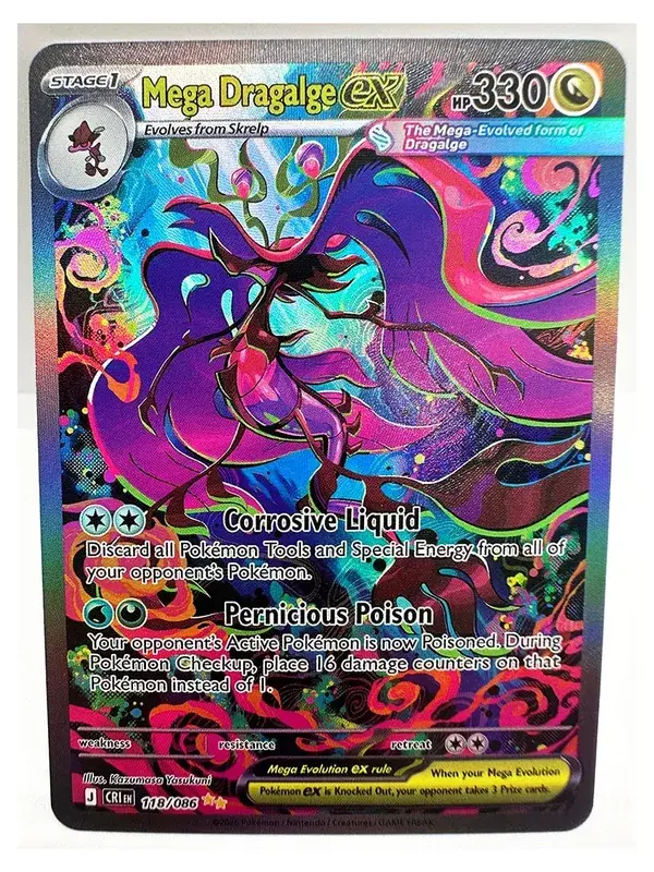 Pokemon PTCG ASC Gengar Dragonite Celebi Legetøj Hobby Hobby Samleobjekter Spilsamling Anime-kort