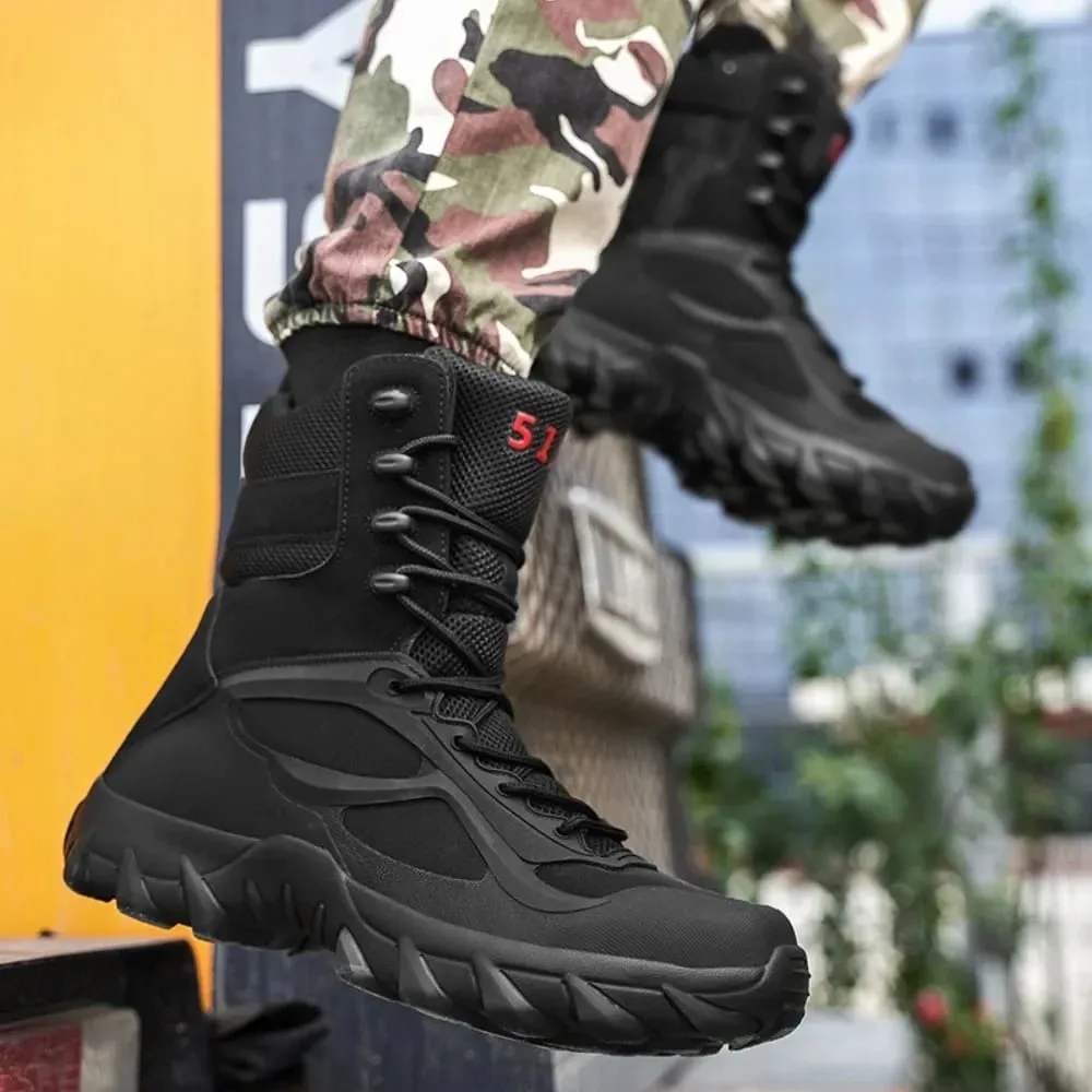 Magnum Large Size High Top Tactical Boots Breathable Military Combat Boots for Outdoor Hiking Durable Training Boots Anti slip
