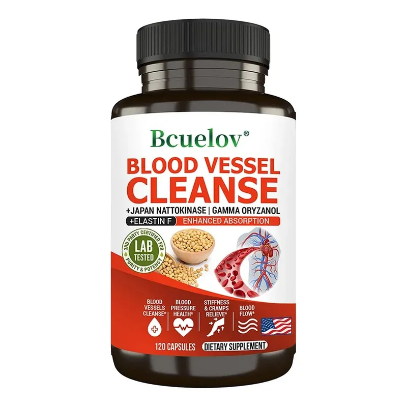 Vascular Cleansing Supplement - Increases Absorption Dissolution Blood Circulation - Flexibility & Elasticity Circulation