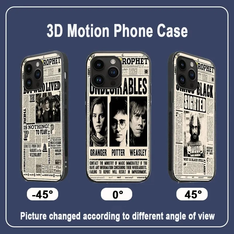 Anime 3D Lenticular Phone Case for iPhone SAMSUNG Xiaomi/Redmi ect. Creative Phone Cover Kids Children Birthday Gift