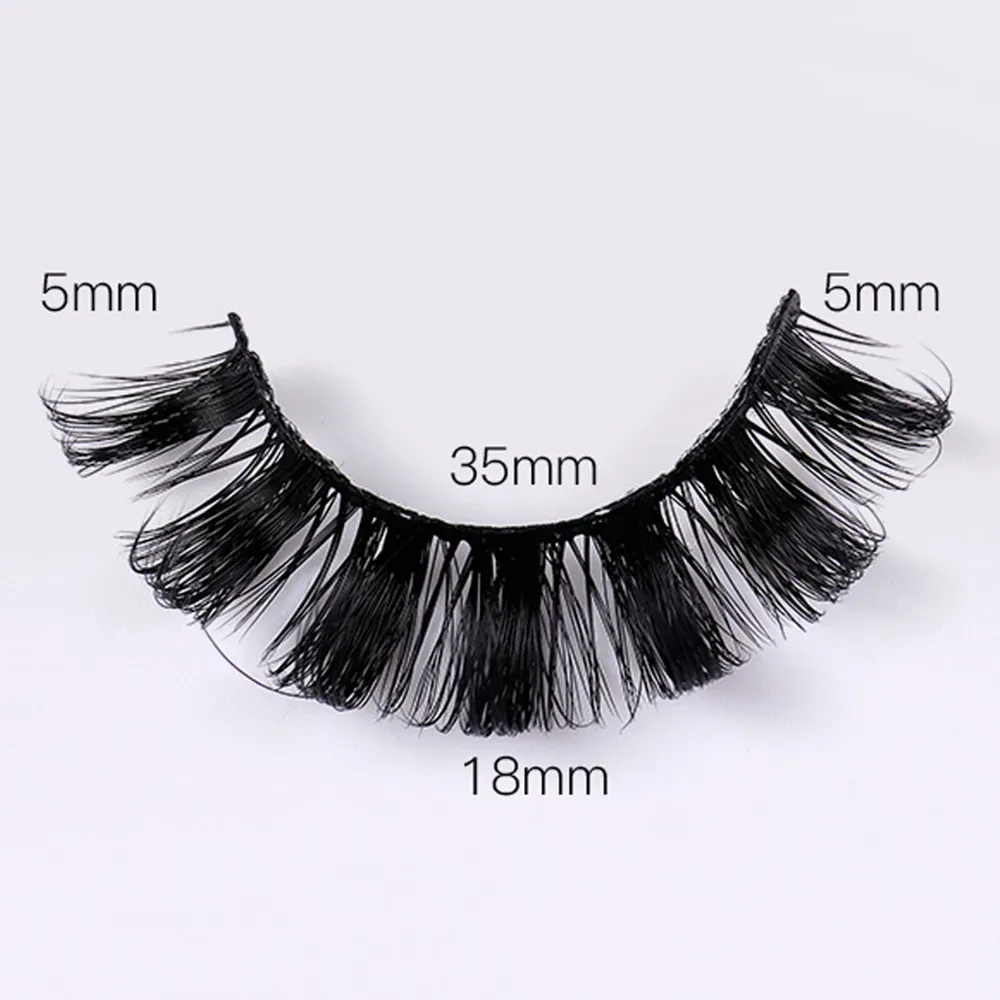 4 Pairs Russian Strip Lashes Fluffy Mink Lashes 3D False Eyelashes Russian Volume Eyelashes Fake Eyelashes — image 4