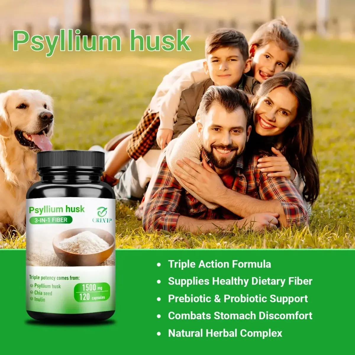Psyllium Husk - Good for Intestinal Health Improve Digestion and Reduce Bloating Improve Metabolism - Natural Soluble Fiber — image 3