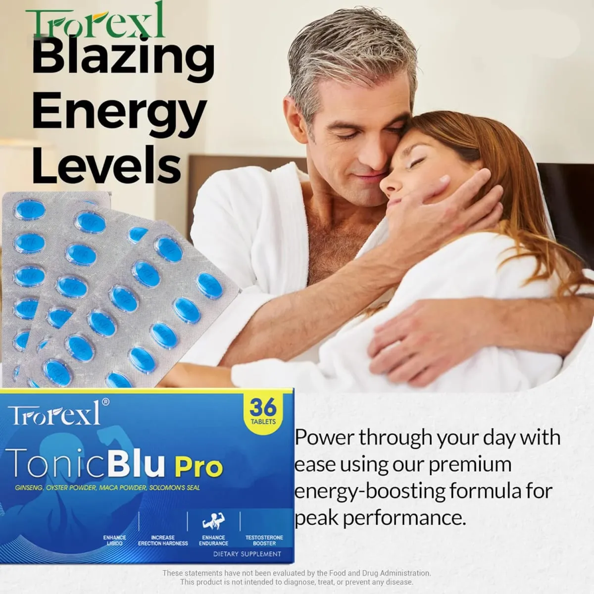 36-360 Pill Blue Tabletter Sundhedsprodukt Mænd Power Klinisk bevist formel — image 2