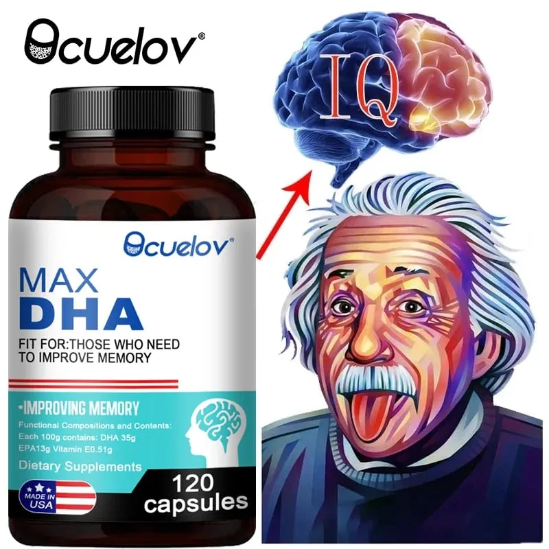 Bcuelov MAX DHA-enhance Memory Protect Eyesight Intelligence Activate Brain Cells Improve Brain Fatigue Dietary Supplement — image 4