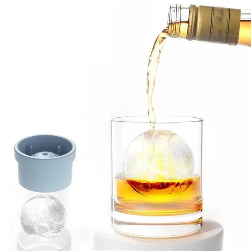 Ice Maker Food Grade Sphere Ice Mold Stackable Slow Melting DIY Ice Ball For Cocktail Whiskey Drink Home Bar Tools — image 5
