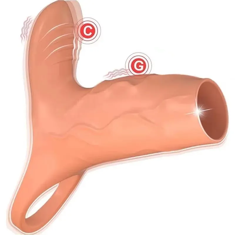Vibrating Penis Sleeve 10 Modes Cock Ring G Spot Stimulate Vibrator Sex Toys for Men Penis Delay Ejaculation Erection Trainer 18 — image 1