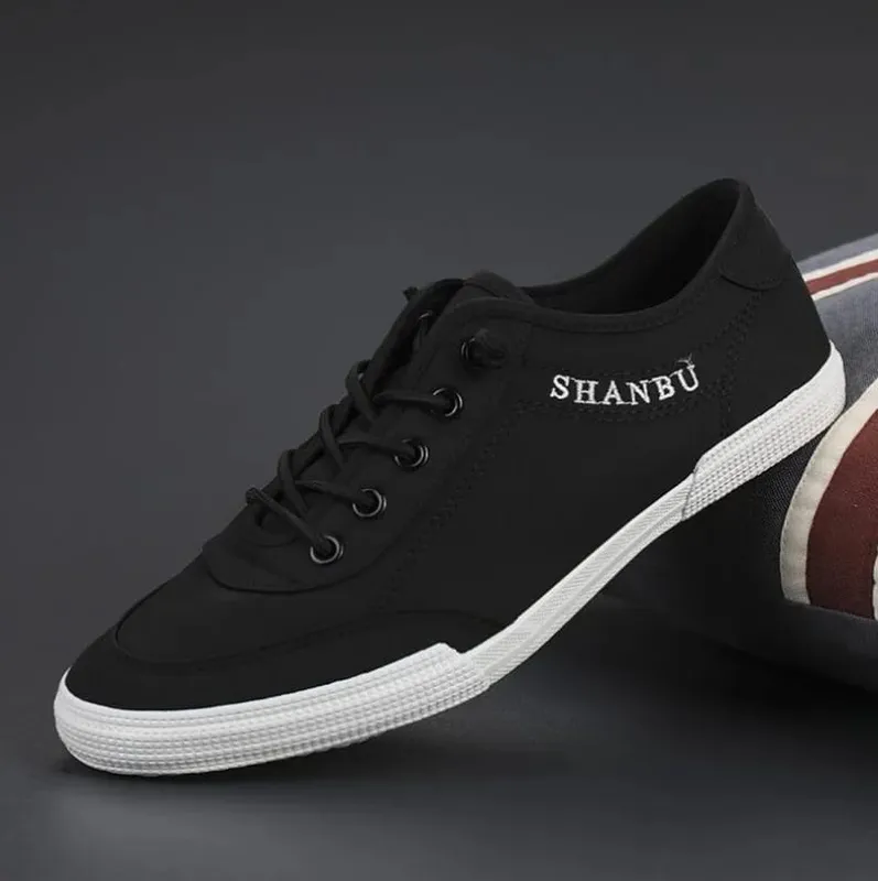 Plus Size 46 Men's Casual Shoes Lightweight Breathable Men Shoes Flat Sneakers White Lace-Up Tenis Man Sneakers — image 4