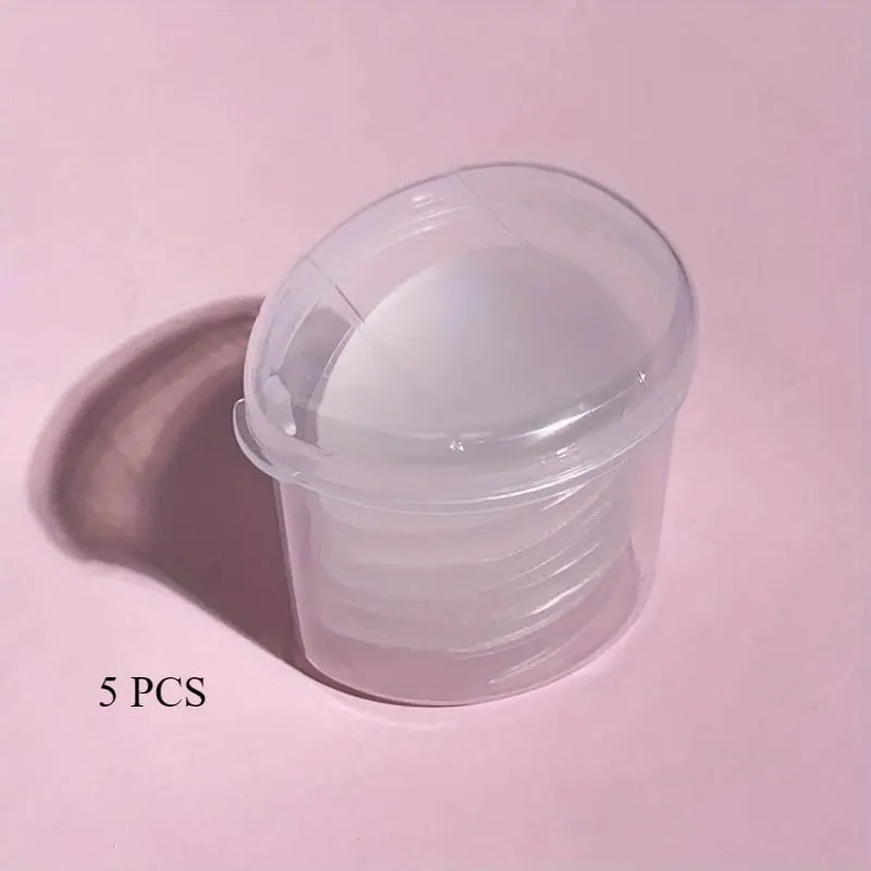 1/5 Pack Mini Silicone Fingertips - Reusable Fragrance-Free Makeup Brushes for Foundation Concealer and Powder — image 8