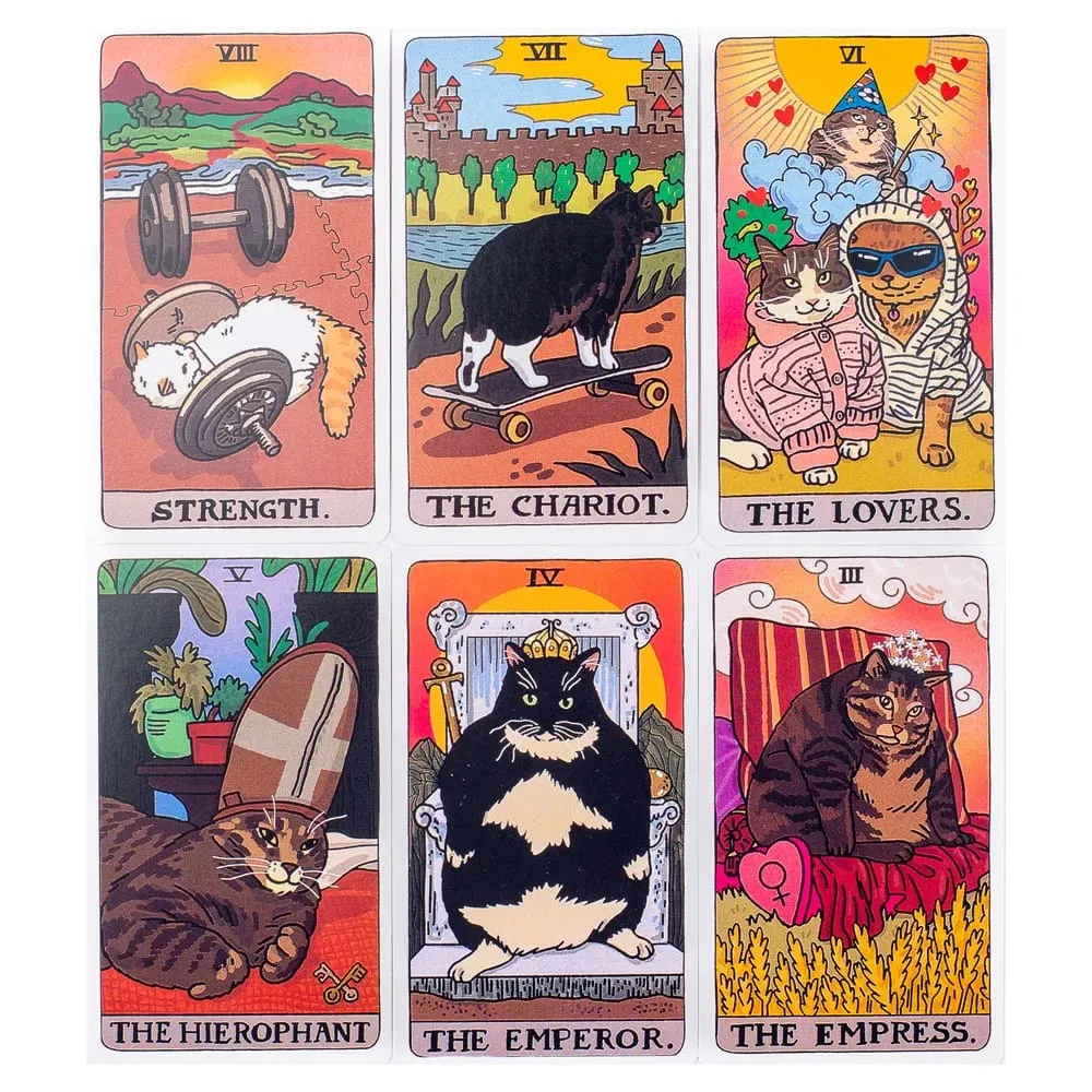 The Original Cat Meme Tarot Deck 22 Major Arcana Cat Meme Tarot Funny Witchy Cat Tarot Deck Cat Kawaii Uwu Funny Pink Cute Tarot — image 5