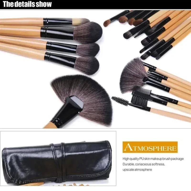 24 ks Sady štětců na make-up Profesionální kosmetické štětce Pudr na obočí Podkladová báze Stíny Pinceaux Make-up Nástroje — image 4