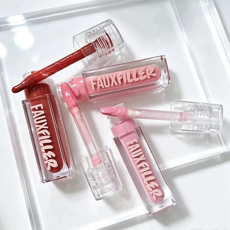 Hot Selling Lipstick Mirror Long-acting Moisturizing and Nourishing Lip Gloss Matte 4 Color Powder Blusher Cosmetics — image 3
