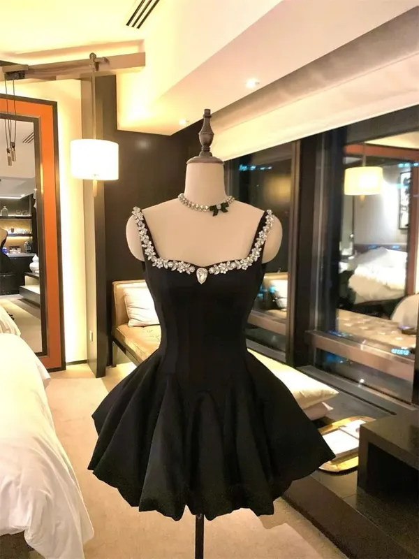 Summer New Vintage Elegant Woman Dress Strapless Bow Patchwork High Waist Puffy Mini Dress Female French Chic Sexy Outfits 2025 — image 10